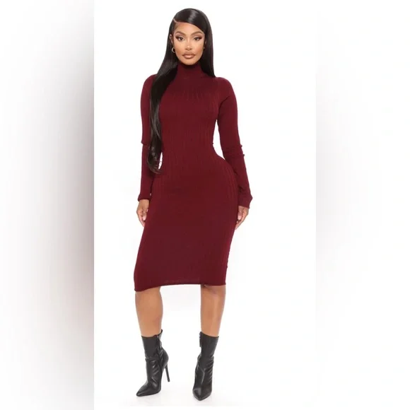 green emerald velvet dress NEW Fashion Nova Brown Cable Knit Long Sleeve Turtleneck Mini Sweater – Brie